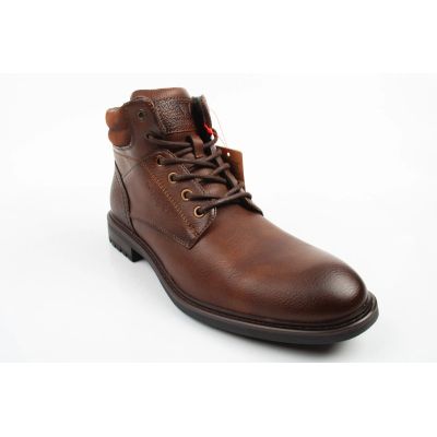10. Wrangler Herrenschuhe George Stiefeletten, braune Stiefeletten mit Reißverschluss