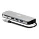 Port Designs 900164 Dockingstation, kabelgebunden, USB 3.2 Gen 1 (3.1 Gen 1), Typ-C, Edelstahl