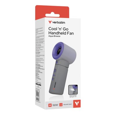 3. Verbatim Cool 'n' Go Aqua Breeze Handventilator Lila/Grau