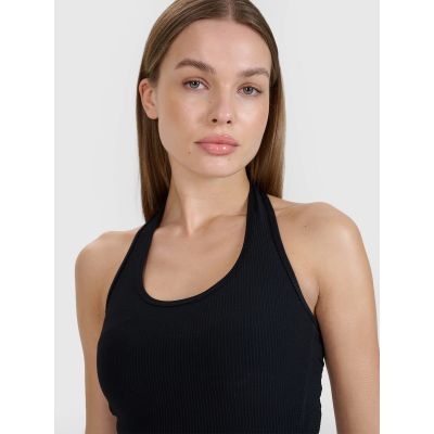 3. Slim-Fit-Crop-Top für Damen, glatt, Größe 4F | Anna Lewandowska 4F 4FALSSS25TSLEF215-20S