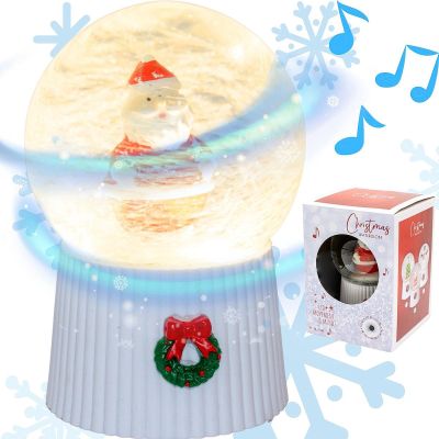 Schneekugel 147 mm LED Weihnachtsmann