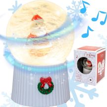 Schneekugel 147 mm LED Weihnachtsmann
