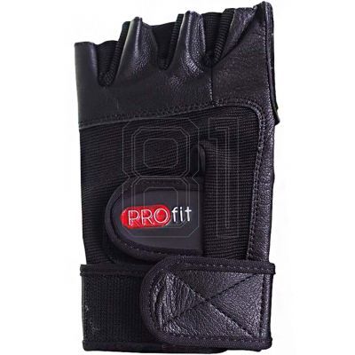 9. Profit Pro Bodybuilding-Handschuhe Schwarz 1615