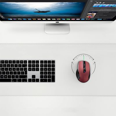 5. Ugreen MU006 kabellose optische Maus USB 2,4 GHz / Bluetooth 5.0 4000 DPI – rot