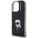 6. Karl Lagerfeld IML Aquarelle Karl & Logo MagSafe Hülle für iPhone 16 Pro Max - Schwarz