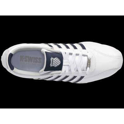 7. K-Swiss Arvee 1.5 Herren Sportschuhe Leder Knöchel Sneakers klassisch weiß (02453-900-M)