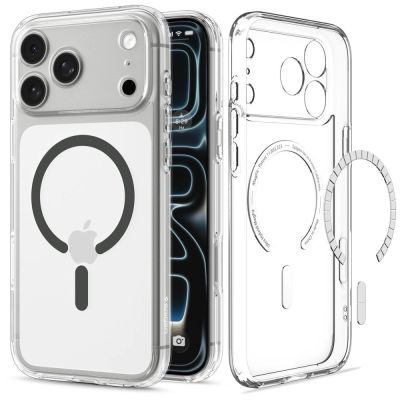 2. Spigen Ultra Hybrid MagSafe Hülle für iPhone 18 Pro Max / 17 Pro Max – Transparentes Graphit