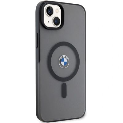 4. BMW Signature MagSafe Hülle für iPhone 14 Plus/15 Plus – Schwarz