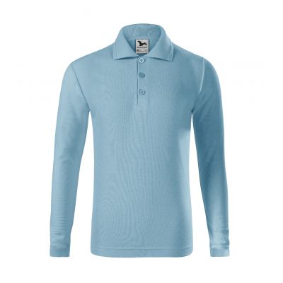 5. Kinder-Pique-Poloshirt LS (Blau)