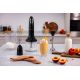 10. Smeg HBF03BLEU (101121) Stabmixer 700W Schwarz, Edelstahl