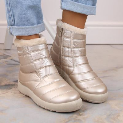 12. Wasserdichte Lack-Schneestiefel News W EVE181E beige