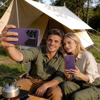 8. Tech-Protect Kevlar Aura MagSafe Hülle für Samsung Galaxy S26 Ultra – Lila