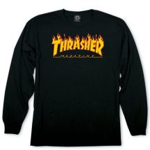 Thrasher Langarmshirt mit Flammenlogo - 144447