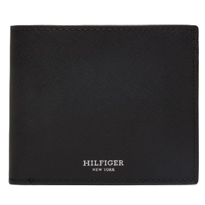 TOMMY HILFIGER Herren-Geldbörse aus Leder, Modell SAFIANO