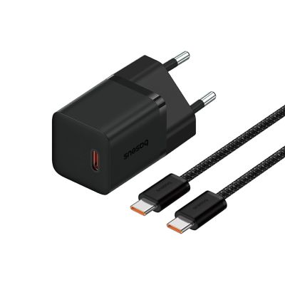 7. Baseus GaN5 30W Wandladegerät mit 100W USB-C-zu-USB-C-Kabel – Schwarz