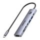 10. UNITEK HUB USB-C 7IN1 PD 100W HDMI 2.0 MIT EIN/AUS-TASTE