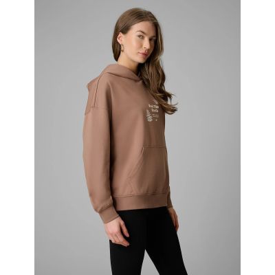 3. Lockerer Damen-Sweatshirt mit Kapuze 4F 4FRSS26TSWSF2836-83S