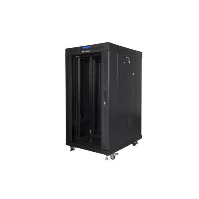 6. Lanberg FF01-6822-12BL 22U Rack, freistehend, schwarz