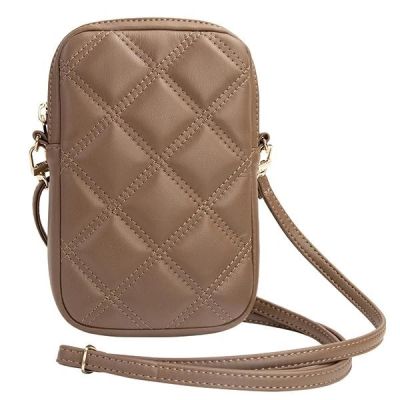 4. Guess Zip Quilted 4G Tasche – braun