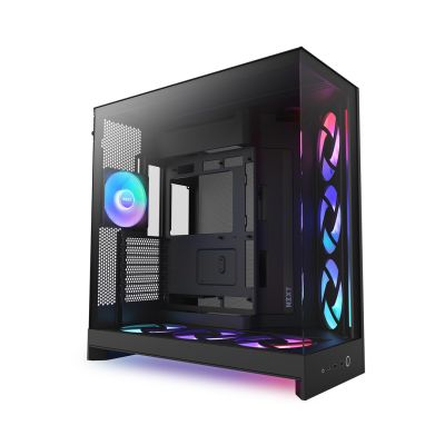 21. NZXT H9 FLOW RGB+ MIDI-TOWER-CASE MIT FENSTER, SCHWARZ