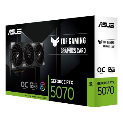 25. ASUS TUF Gaming GeForce RTX 5070 OC 12GB Grafikkarte