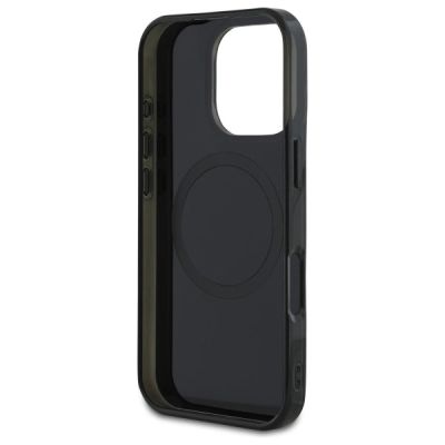 7. Mercedes MB Double Layer Crossed Lines MagSafe Hülle für iPhone 16 Pro - Schwarz