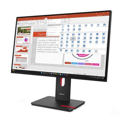 3. Lenovo ThinkVision T27-40 27" IPS FHD AG 4ms 300nites 120Hz HDMI, DP USB Webcam Eclipse Black