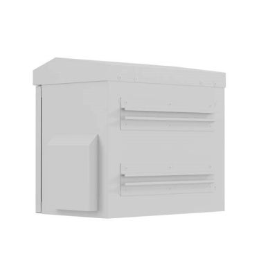 8. 10" HERMETISCHER IP55 WAND-/MAßMONTIERSCHRANK 320X220X300 GRAU LANBERG (MONTIERT)