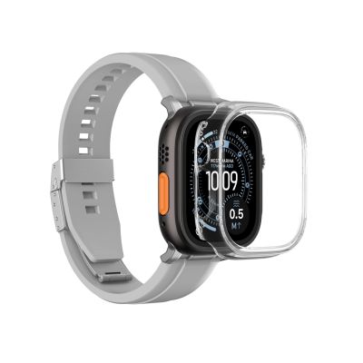 5. AmazingThing Minimalistische Schutzhülle für Apple Watch Ultra 3 49 mm – Transparent