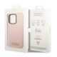 8. Guess Silikon-Logo-Platte MagSafe Hülle für iPhone 14 Pro – Pink
