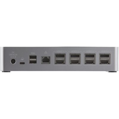 4. StarTech.com DK31C4DPPDUE Kabelgebundene Dockingstation USB 3.2 Gen 2 (3.1 Gen 2) Typ-C Schwarz, Grau