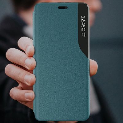 9. Eco Leather View Case booktype case schutzhülle aufklappbare hülle iPhone 13 mini lila