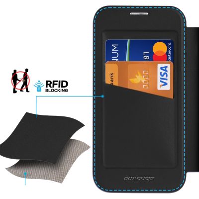 13. Dux Ducis Skin X Pro Hülle für iPhone 16 mit MagSafe und Klappe – Schwarz