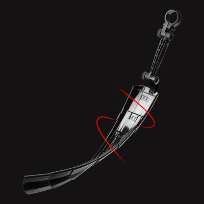 2. Rockbros FK-810 Faltbarer Teleskop-Fahrradschutzblechsatz – Schwarz