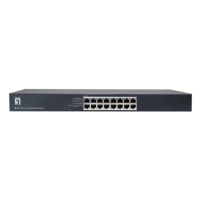 LevelOne GEU-1632 Unmanaged Gigabit Ethernet (10/100/1000) 1HE Grau