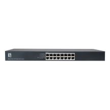 LevelOne GEU-1632 Unmanaged Gigabit Ethernet (10/100/1000) 1HE Grau