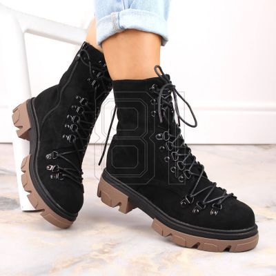 13. Vinceza W JAN255 black suede insulated boots
