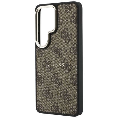 6. Guess 4G Embossed Ring MagSafe Hülle für Samsung Galaxy S26 Ultra - braun