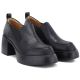 4. Schwarze Damen-Lederschuhe mit hohem Absatz D&A S.Barski CR62-3525