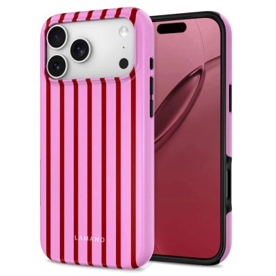 2. Tech-Protect Lamano MagSafe Hülle für iPhone 18 Pro / 17 Pro - Pink/Rot