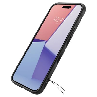 10. Spigen Liquid Air Hülle für iPhone 15 Plus – Mattschwarz