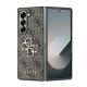 Guess Leder 4G Metall-Logo-Hülle für Samsung Galaxy Z Fold 6 – braun