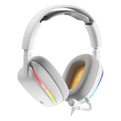 16. Glorious Gaming Glorious GHS Eternal RGB – RGB-Stereo-Gaming-Kopfhörer für PC, PS5, PS4, Switch – Speziell abgestimmte Treiber, abnehmbares Mikrofon, USB-C – Robust und komfortabel für 24/7 – Weiß