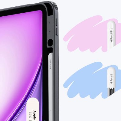 8. ESR Flip Hybrid Case für iPad Air 13" 1 / 2 (Gen.) 2024-2025 - Schwarz