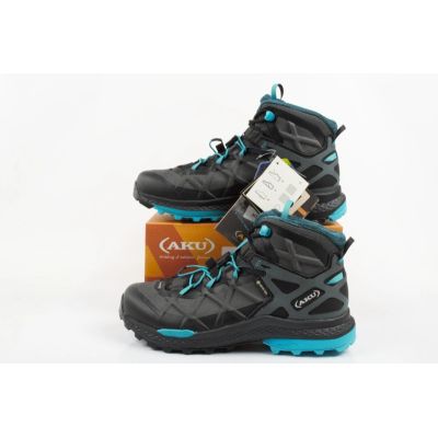 10. AKU Rocket Mid DFS GTX Damen-Wanderschuhe - Schwarz/Türkis