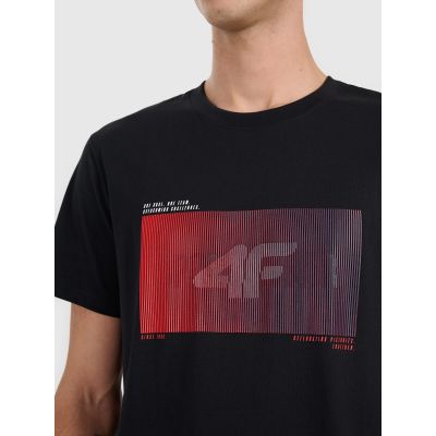 4. Herren-T-Shirt mit Aufdruck, regulär, Größe 4F 4FRAW25TTSHM3224-20S