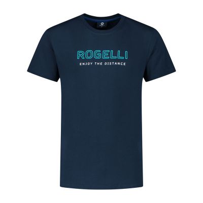 Rogelli Herren-T-Shirt LOGO marineblau L