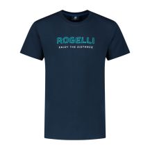 Rogelli Herren-T-Shirt LOGO marineblau L