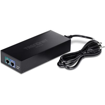 5. Trendnet TPE-319GI PoE-Injektor (10G PoE++, 10 Gigabit Ethernet, 1000/10000, IEEE 802.3, IEEE 802.3ab, IEEE 802.3af, IEEE 802.3an, IEEE 802.3bt, IEEE 802.3bz, IEEE 802.3u, 0,7 W, 90 W)