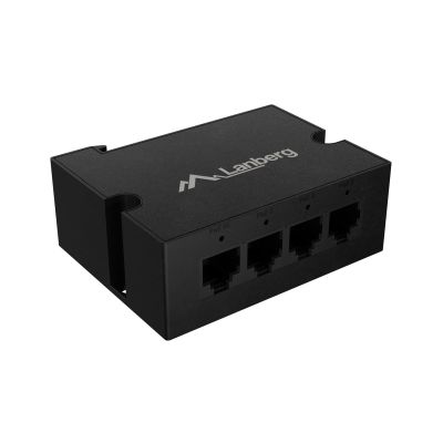 8. LANBERG Switch PoE-Extender 1x Eingang 3x Ausgang 1GB Ethernet DIN-Schiene 90W